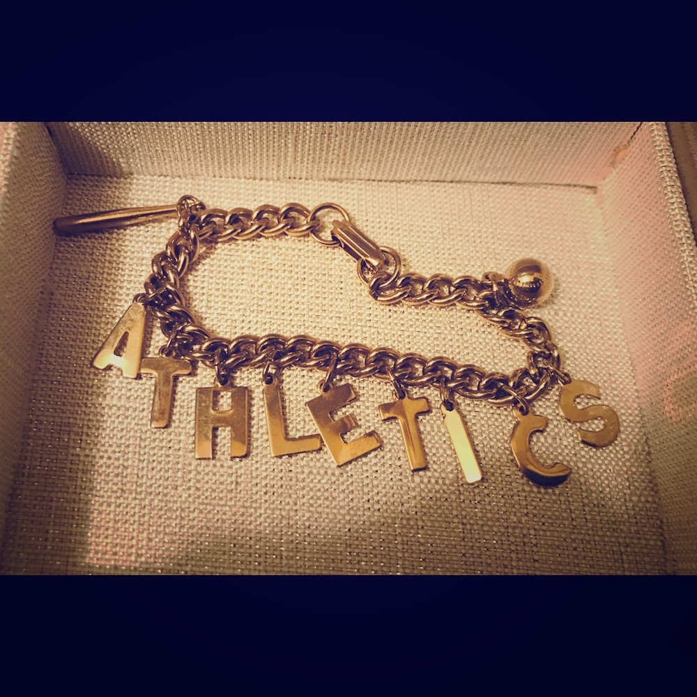Oakland Athletics Gold Bracelet